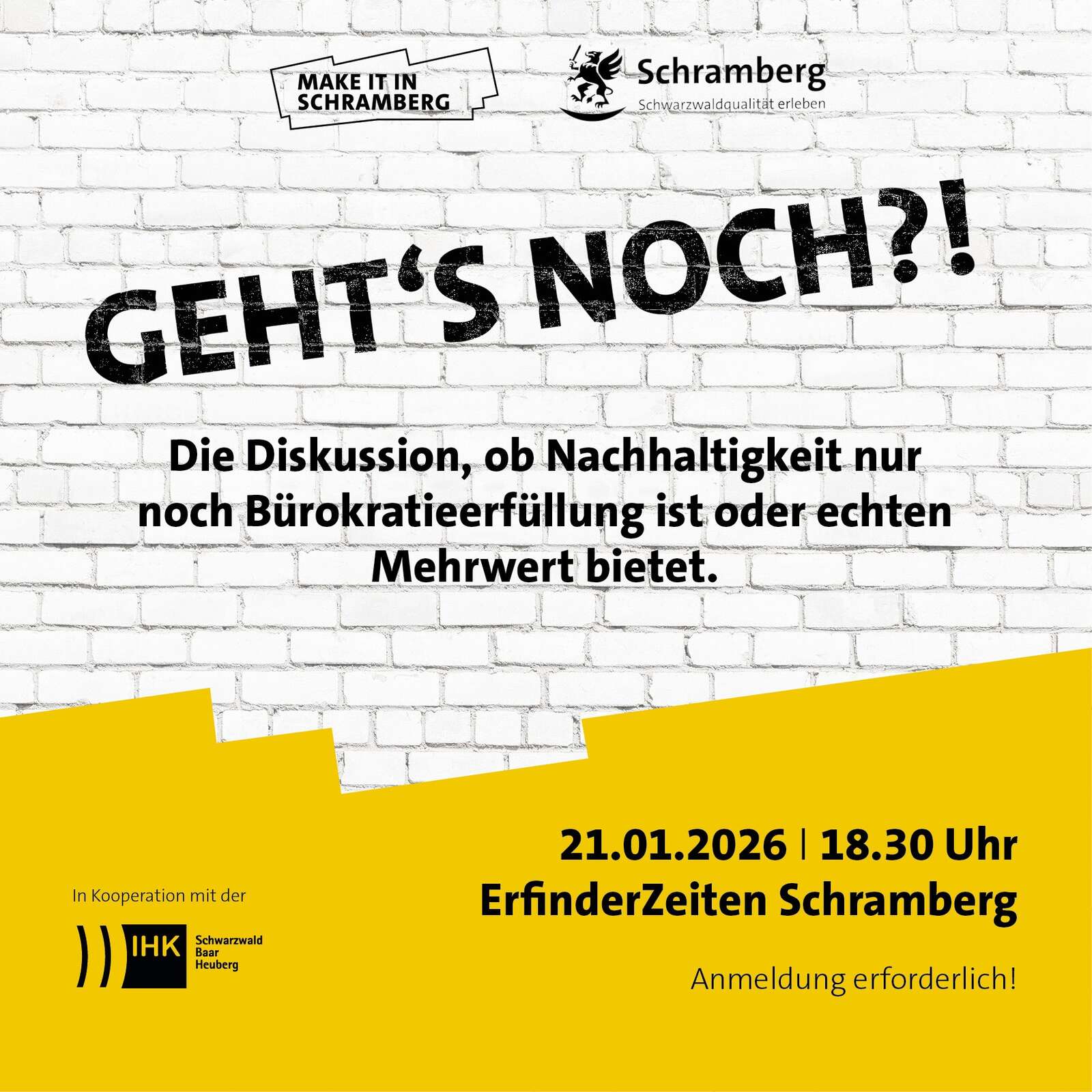 Nachhaltigkeit Event Poster