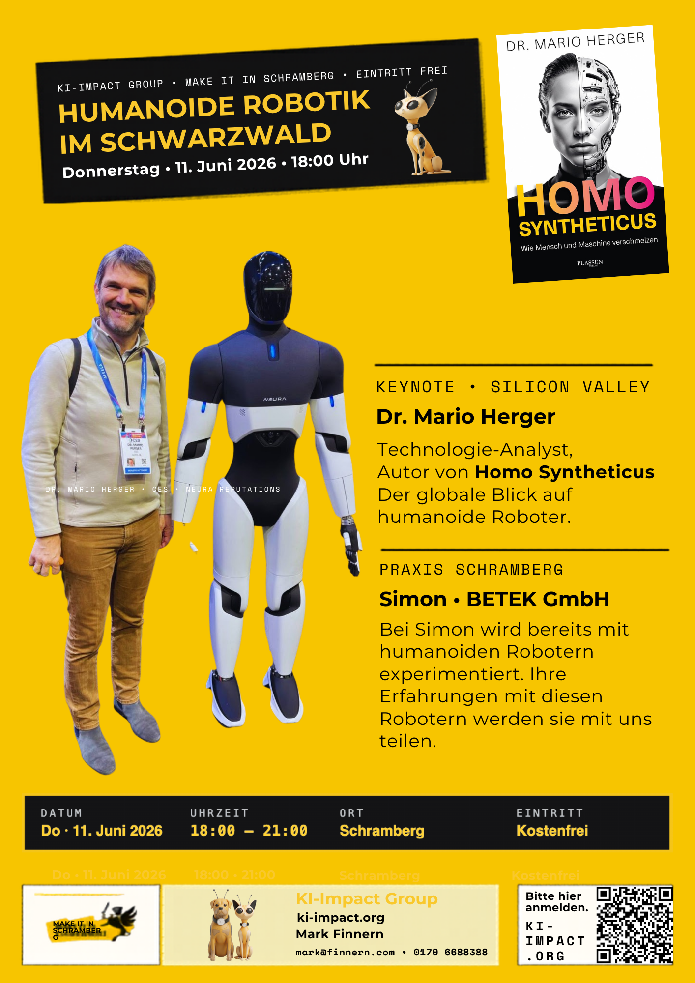 Humanoide Robotik im Schwarzwald – Poster
