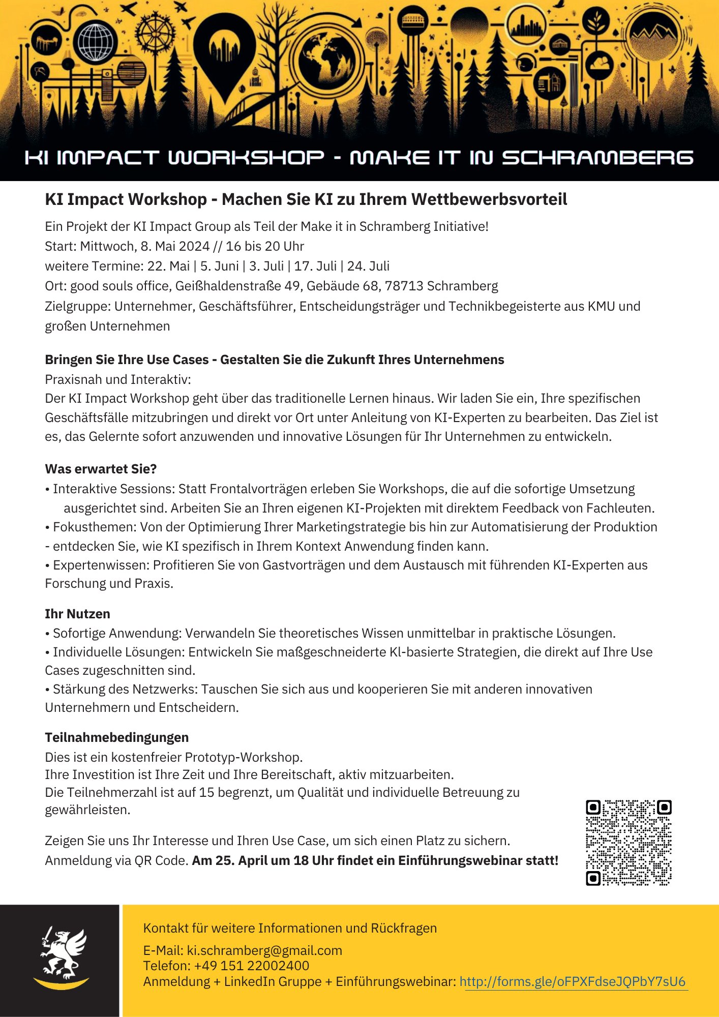 KI Impact Workshop 2024 Flyer